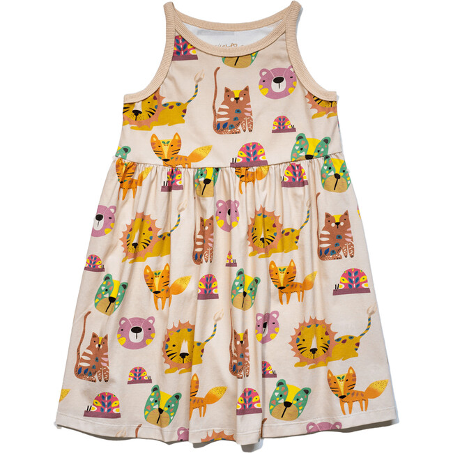 Sage Kids' Dress, Forest Friends