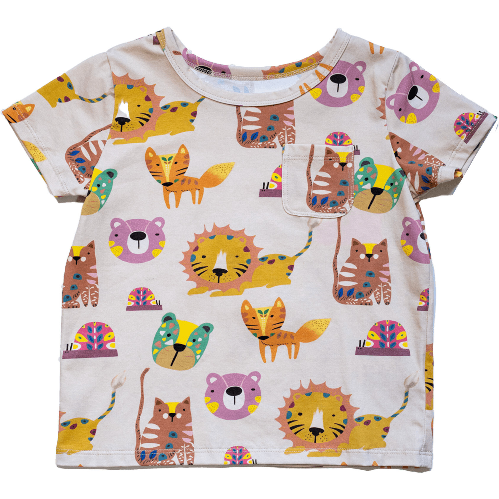 Brooklyn Babies & Kids' Pocket Tee, Forest Friends - T-Shirts - 1