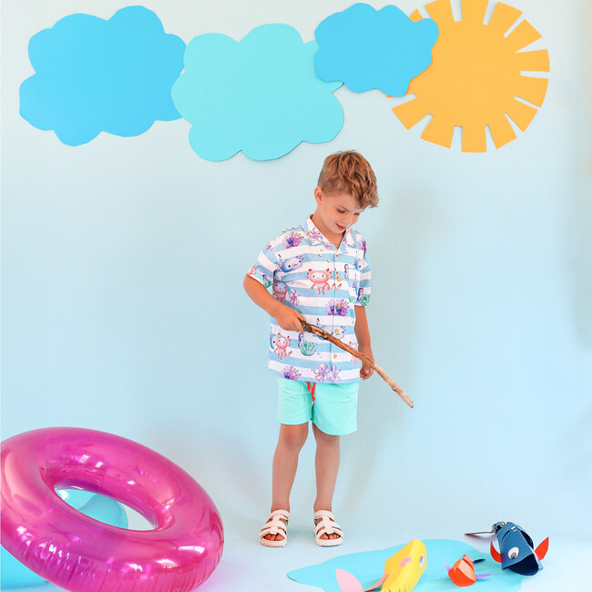 Cory Babies & Kids Buttoned Down Shirt, Sea Creatures - Button Downs - 2
