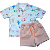 Cory Babies & Kids Buttoned Down Shirt, Origami Ocean - Button Downs - 4