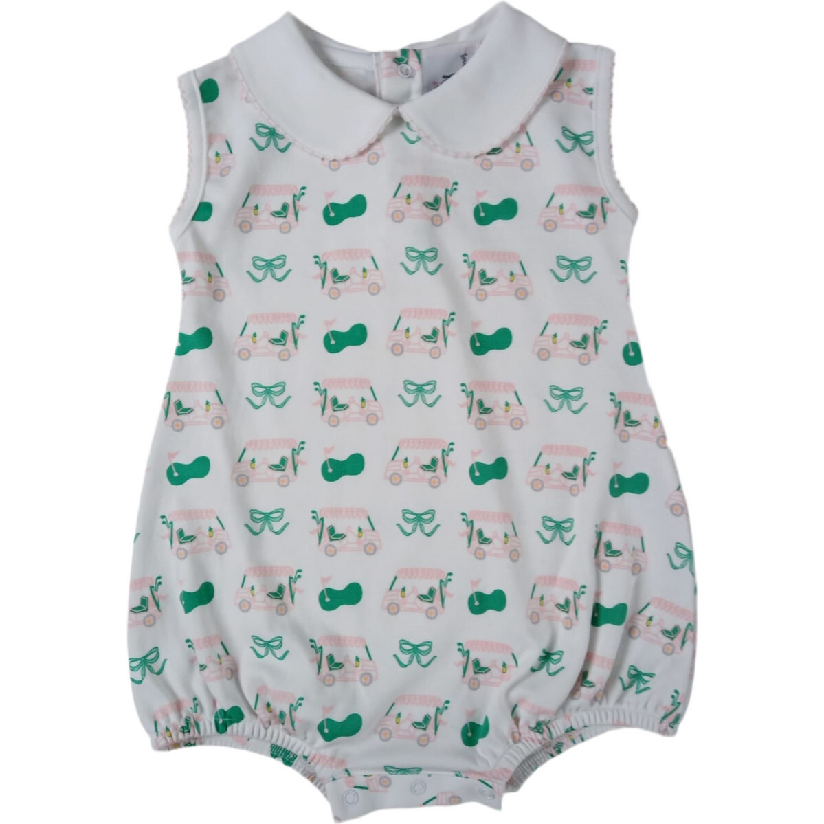 Tee Time Golf Bubble, White - Rompers - 1
