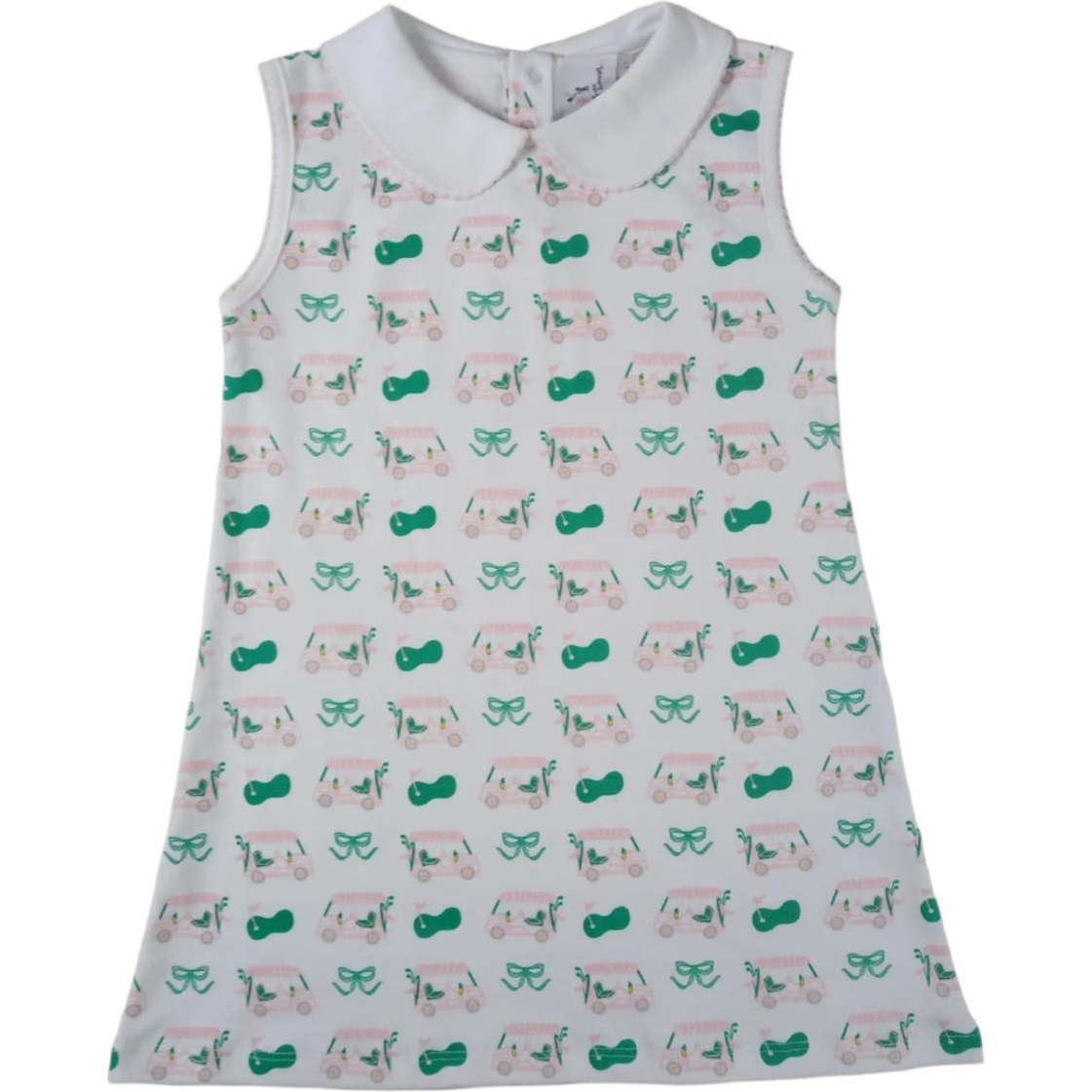 Tee Time Golf Dress, White - Dresses - 1