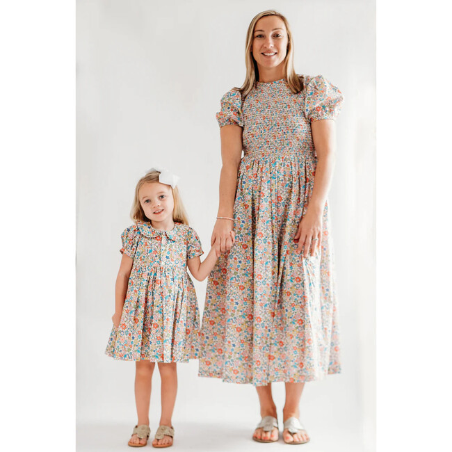 Kendall Womens Smocked Dress, Floral