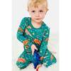 Long Sleeve Pajama Set, Dinosaur Jungle - Pajamas - 2