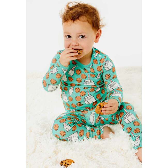 Long Sleeve Pajama Set, Milk and Cookies - Pajamas - 2