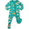 Soft & Stretchy Zipper Footie, Dinosaur Jungle - Footie Pajamas - 1 - thumbnail