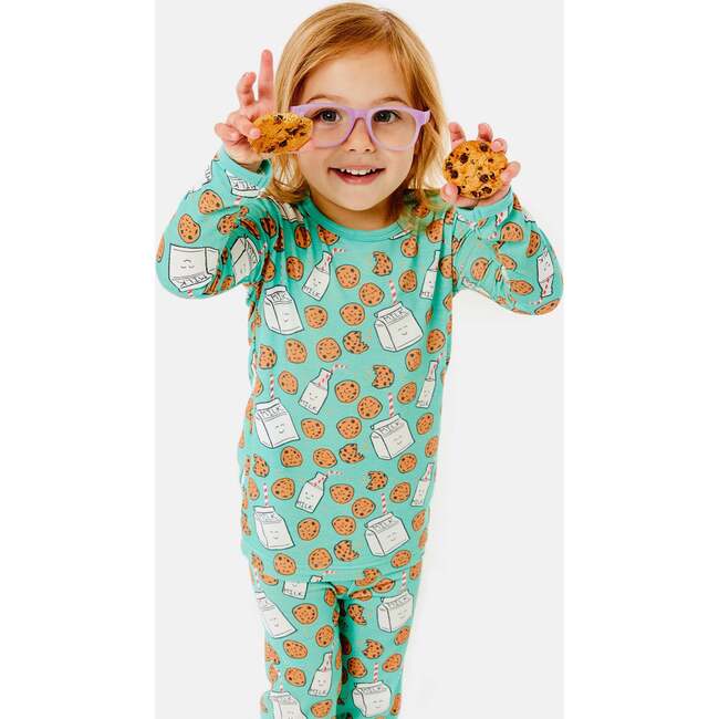 Long Sleeve Pajama Set, Milk and Cookies - Pajamas - 3