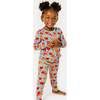 Long Sleeve Pajama Set, French Fries - Pajamas - 2