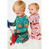 Soft & Stretchy Zipper Footie, Dinosaur Garden - Footie Pajamas - 4