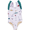 Girls Liv Suit, Cream Golf Tournament - One Pieces - 1 - thumbnail