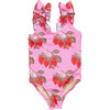 Girls Via Suit, Pink Wild Strawberries - One Pieces - 1 - thumbnail