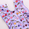 Girls Katniss Suit, Lavender Cherry - One Pieces - 2