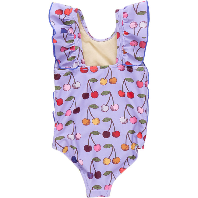 Girls Katniss Suit, Lavender Cherry - One Pieces - 3
