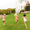Girls Sutton Suit, Pink Faux Embriodery Stripe - One Pieces - 5