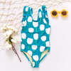 Girls Liv Bow Suit, White Tulips - One Pieces - 5