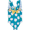 Girls Liv Bow Suit, White Tulips - One Pieces - 6