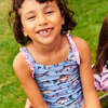 Girls Claire Suit, Blue Multi Fishies - One Pieces - 2