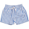 Boys Swim Trunk, Blue Stripe - Swim Trunks - 1 - thumbnail