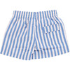 Boys Swim Trunk, Blue Stripe - Swim Trunks - 4