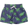 Baby Boys Swim Trunks, Navy Frogs - Swim Trunks - 1 - thumbnail