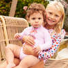 Baby Girls Arden Suit, Pink Faux Embroidery Stripe - One Pieces - 4