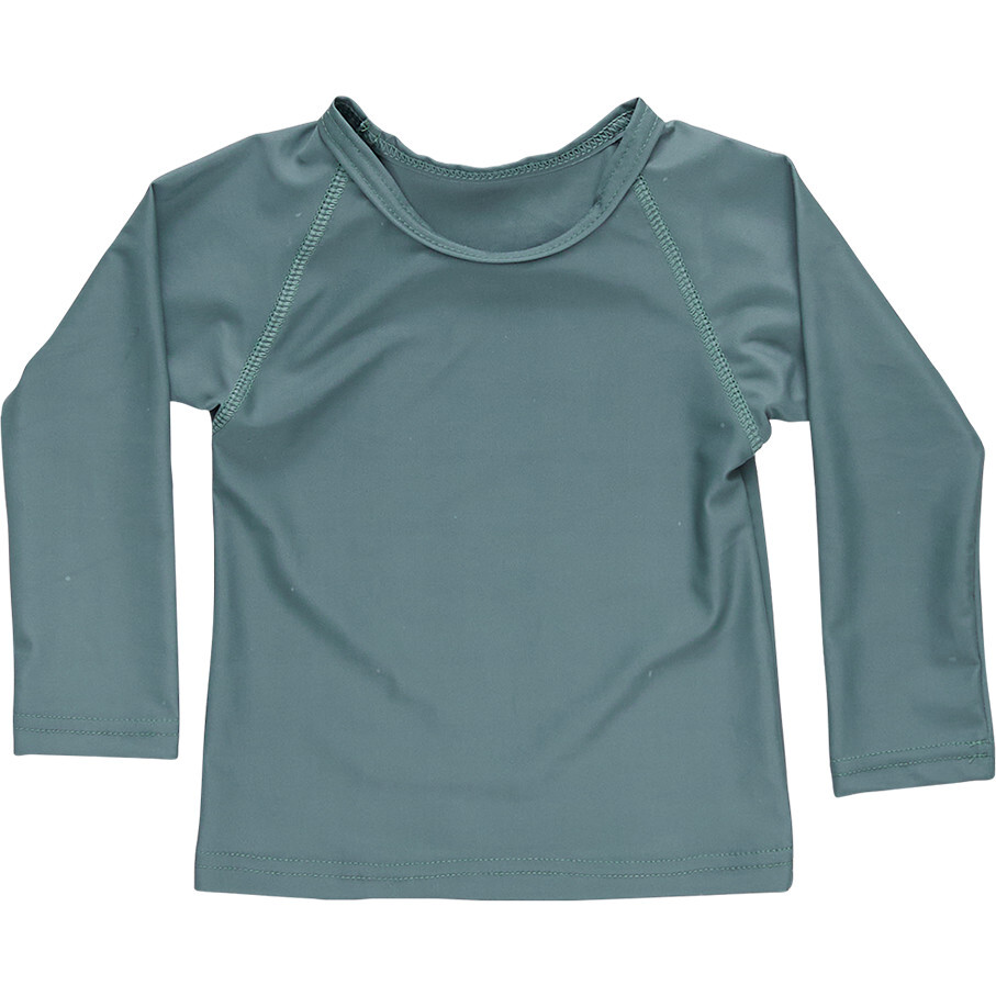 Baby Boys Rash Guard, Olive - Rash Guards - 1