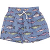 Baby Boys Swim Trunk, Bluestone Multi Fishies - Swim Trunks - 1 - thumbnail