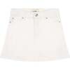 Jenny Mini Skirt Girl, White - Skirts - 1 - thumbnail