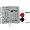 3-In-1 Game Set: Giant Checkers, Tic Tac Toe - Outdoor Games - 3
