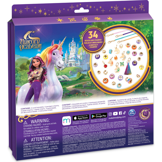 Unicorn Academy: Enchanting Unicorn Charms Bracelet Kit - Arts & Crafts - 2