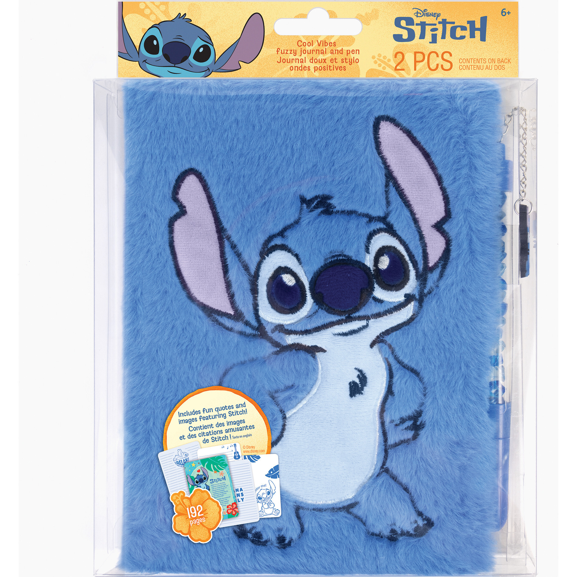 Journal & Pen: Fuzzy Cool Vibes Stitch - Books - 1