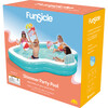 Shimmer Party Pool - 10ft Teal & White - Pool Floats - 1 - thumbnail