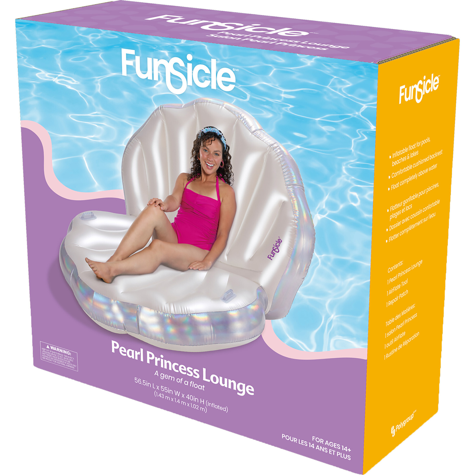 Lounge: Pearl Princess - 58.5" - Pool Floats - 1