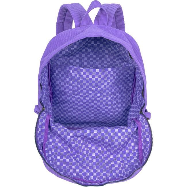 Style.Lab: Billie Corduroy Backpack - Periwinkle - Costume Accessories - 3
