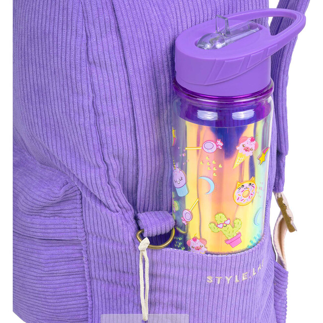 Style.Lab: Billie Corduroy Backpack - Periwinkle - Costume Accessories - 6