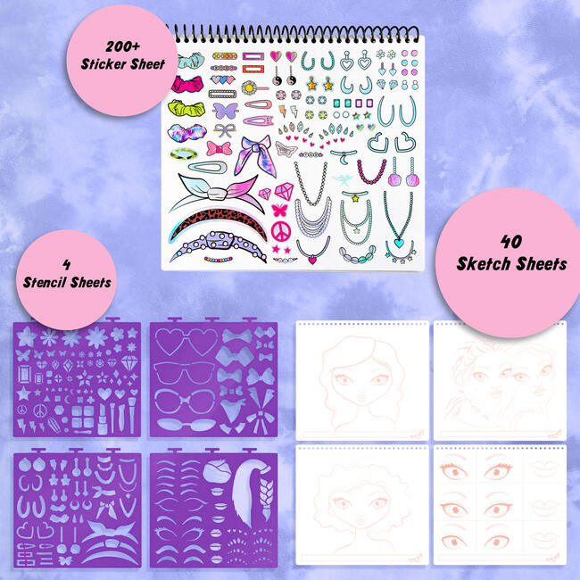 Sketch Portfolio Set: Beauty Guru Makup Artist - Arts & Crafts - 3
