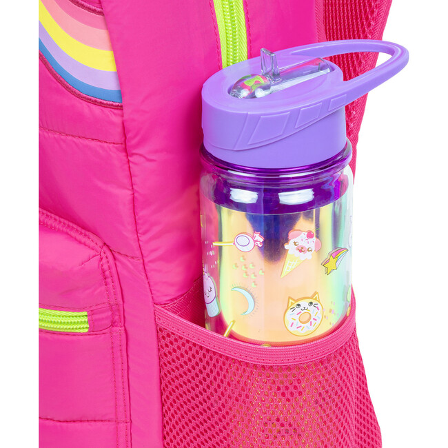 Style.Lab: Debo Rainbow Puffer Backpack - Hot Pink - Costume Accessories - 5