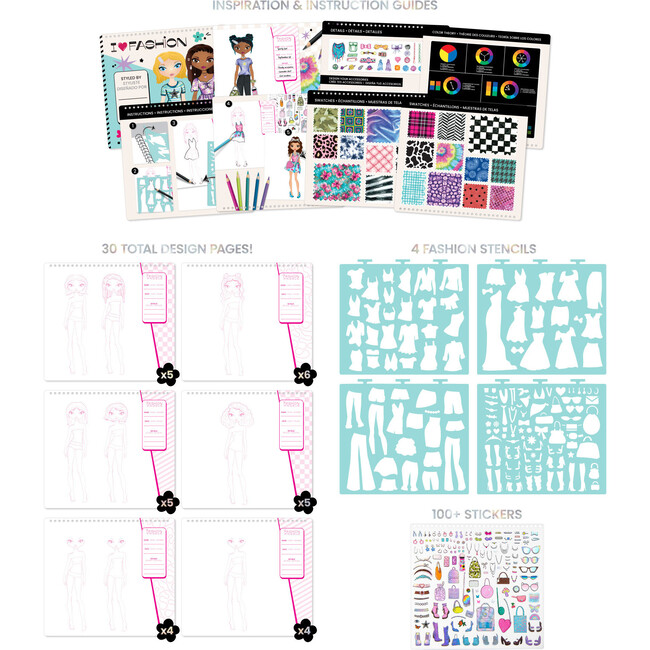 Sketch Portfolio Set: Fashionista - Arts & Crafts - 3