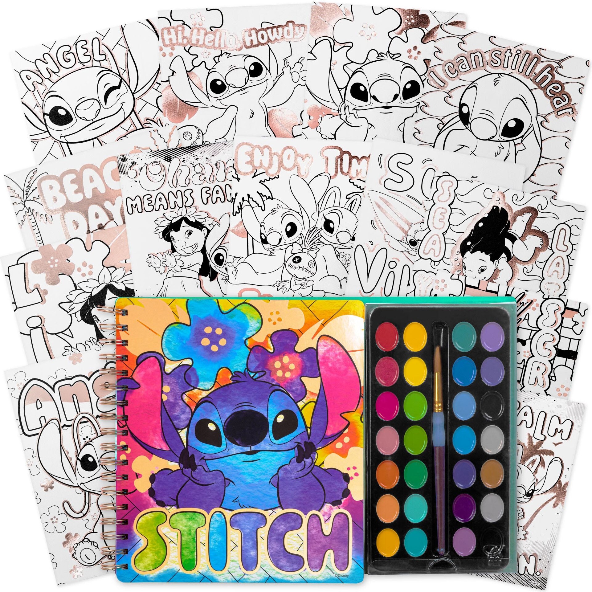 Disney Stitch: Watercolor Poster Set - Arts & Crafts - 1