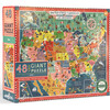 Giant Puzzle: USA Map - 48 Piece - Puzzles - 1 - thumbnail