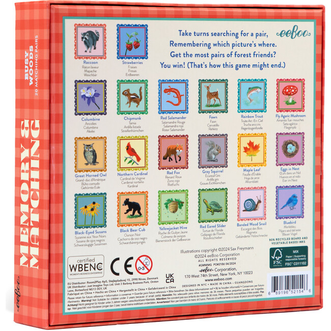 Memory & Matching Game: Busy Woods - Games - 2