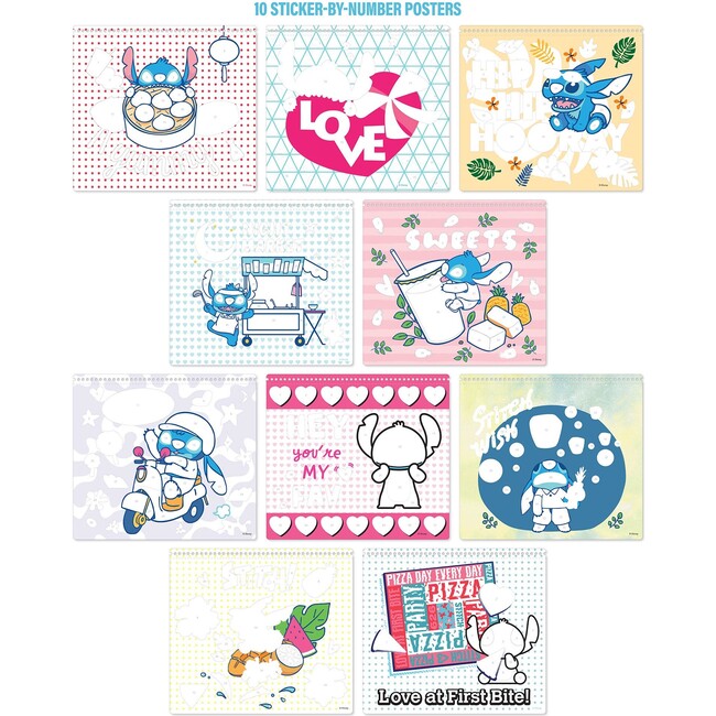 Disney Stitch: Sticker By Number Portfolio Set - Arts & Crafts - 3