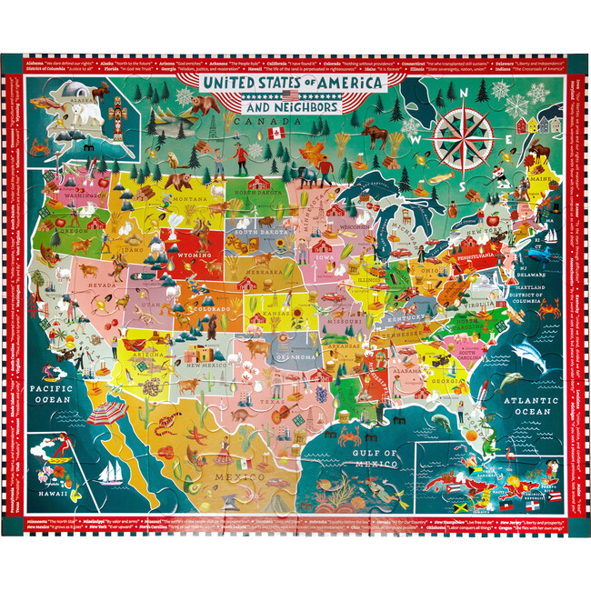 Giant Puzzle: USA Map - 48 Piece - Puzzles - 3