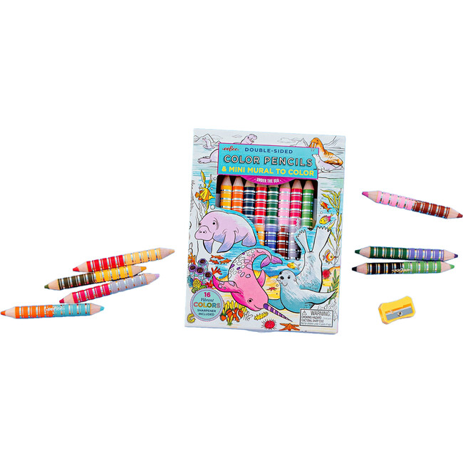Biggies Color Pencils: Under the Sea - 8pc - Arts & Crafts - 5