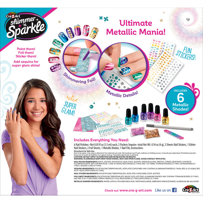 Shimmer 'N Sparkle: Metallic Rainbow Nail Art - Arts & Crafts - 2