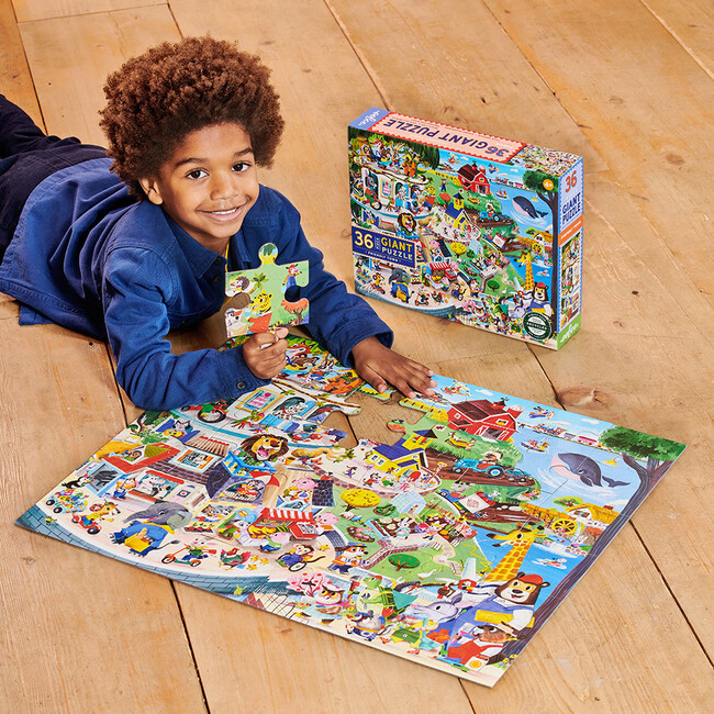 Giant Puzzle: Friendly Town - 36 Piece - Puzzles - 4
