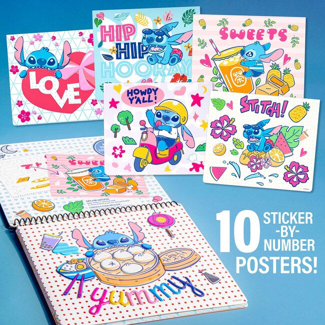 Disney Stitch: Sticker By Number Portfolio Set - Arts & Crafts - 6
