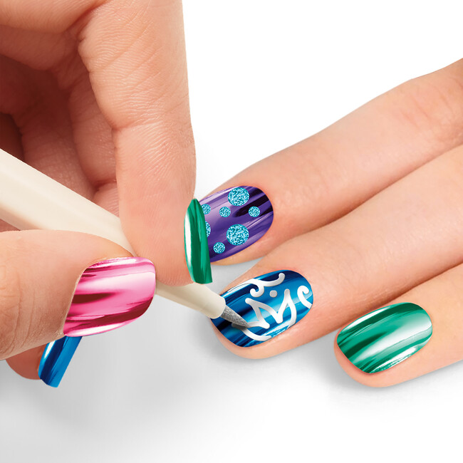 Shimmer 'N Sparkle: Metallic Rainbow Nail Art - Arts & Crafts - 5