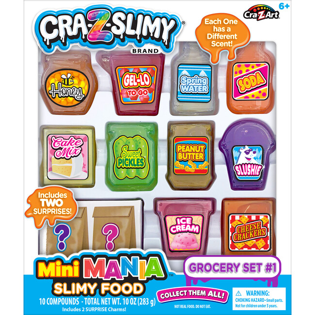 Cra-Z-Slimy: Mini Mania Slimy Food: Grocery Set #1 - Arts & Crafts - 7