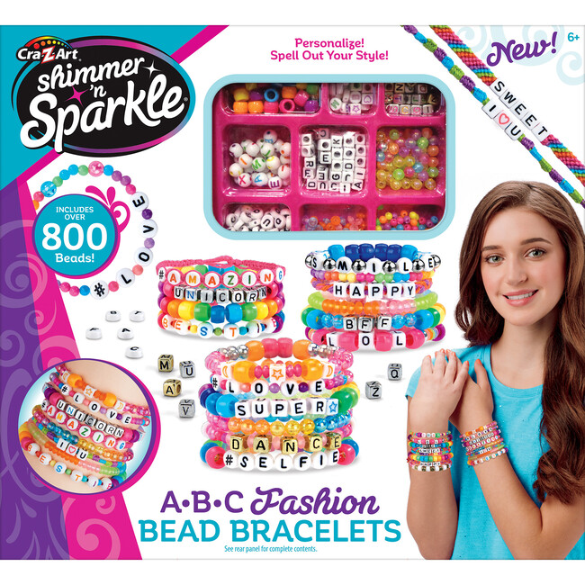 Shimmer 'N Sparkle: ABC Fashion Bead Bracelets - Arts & Crafts - 7